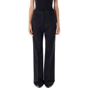 REMAIN Women's Wide-Leg Tailored Trousers Women BLACK Pants